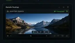 CAMIDAX Remote Desktop showing a connected Windows PC